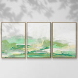 Green Mist Vista I - Multi Piece Framed Canvas