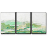 Green Mist Vista I - Multi Piece Framed Canvas
