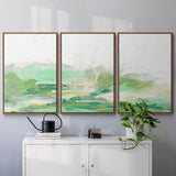 Green Mist Vista I - Multi Piece Framed Canvas
