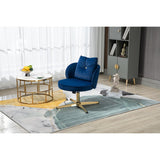 Green Modern Swivel Task Chair Adjustable Home Computer Executive Chair For Small Space,Living Room,Make-up,Studying