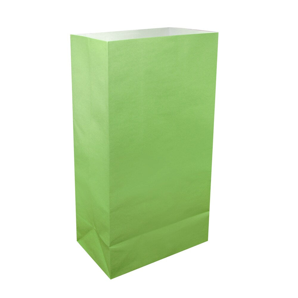 Green Paper Luminaria Bags (100 Count)