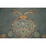 Green Tabriz Persian Vintage Area Rug Handmade Wool Carpet - 8'1" x 11'1"