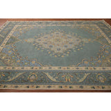 Green Tabriz Persian Vintage Area Rug Handmade Wool Carpet - 8'1" x 11'1"