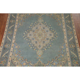 Green Tabriz Persian Vintage Area Rug Handmade Wool Carpet - 8'1" x 11'1"
