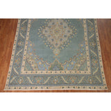 Green Tabriz Persian Vintage Area Rug Handmade Wool Carpet - 8'1" x 11'1"