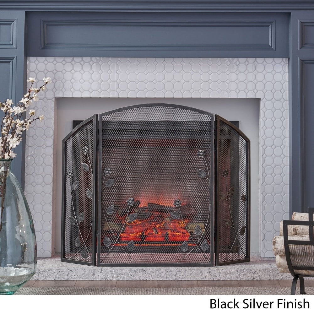 Greenbrier Iron Firescreen by Christopher Knight Home