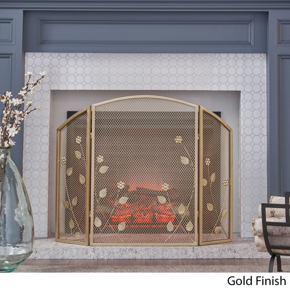 Greenbrier Iron Firescreen by Christopher Knight Home