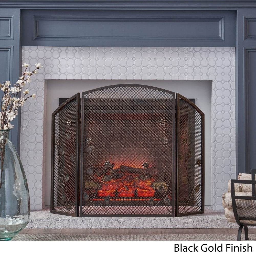 Greenbrier Iron Firescreen by Christopher Knight Home