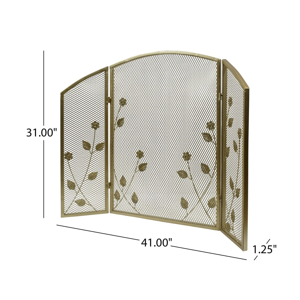 Greenbrier Iron Firescreen by Christopher Knight Home