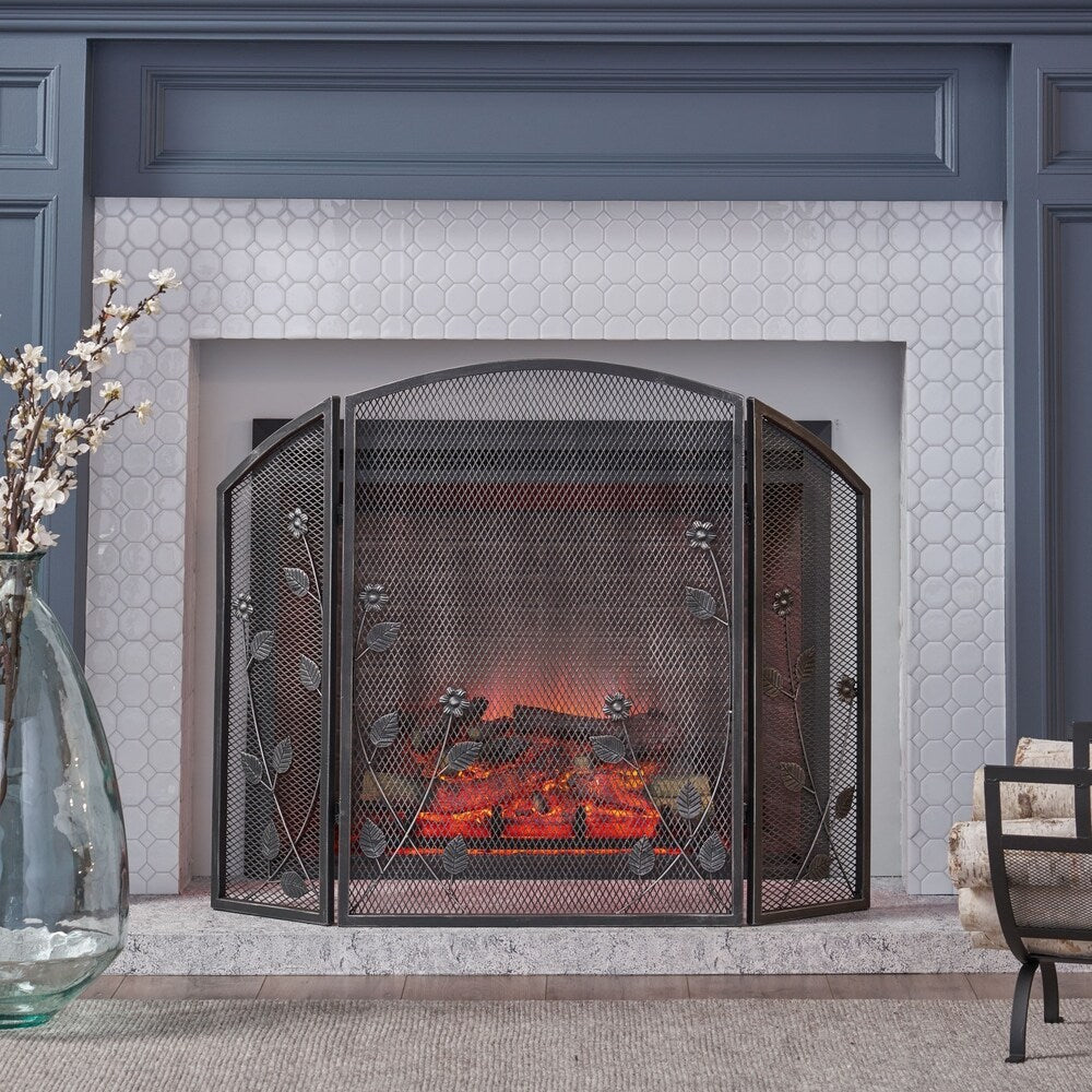 Greenbrier Iron Firescreen by Christopher Knight Home