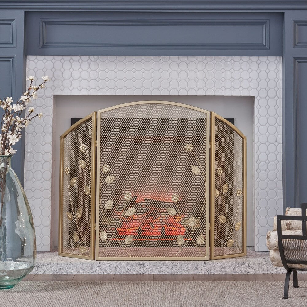 Greenbrier Iron Firescreen by Christopher Knight Home