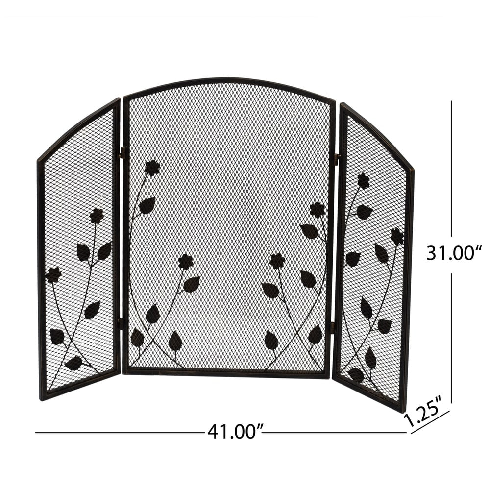 Greenbrier Iron Firescreen by Christopher Knight Home