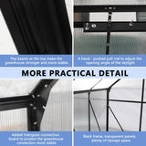 Greenhouse Raised Base and Anchor Aluminum Heavy Duty Walk-in Greenhouses for Outdoor Backyard in All Season