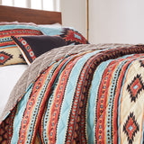 Greenland Home Fashions Red Rock Quilt and Pillow Sham Set