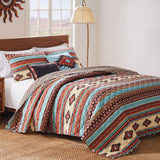 Greenland Home Fashions Red Rock Quilt and Pillow Sham Set