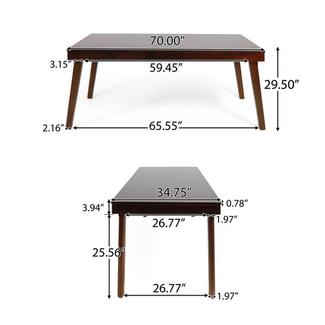 Greenway Dining Table by Christopher Knight Home - Mahogany