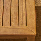 Grenada Outdoor Acacia Sectional Sofa and Table Set by Christopher Knight Home