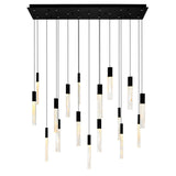 Greta Integrated LED Black Chandelier