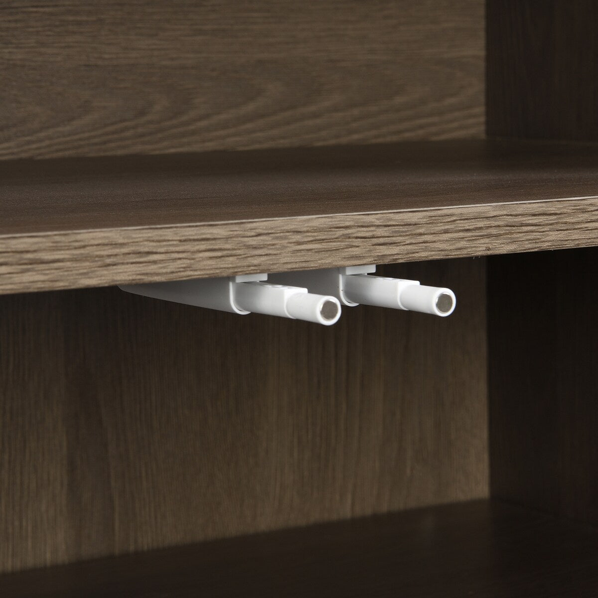 Grey 2-in-1 Shoe Storage Bench & Shoe Cabinets with Padded Seat and Adjustable Shelves - 13.7"W x 55.1"H x 55.1"D