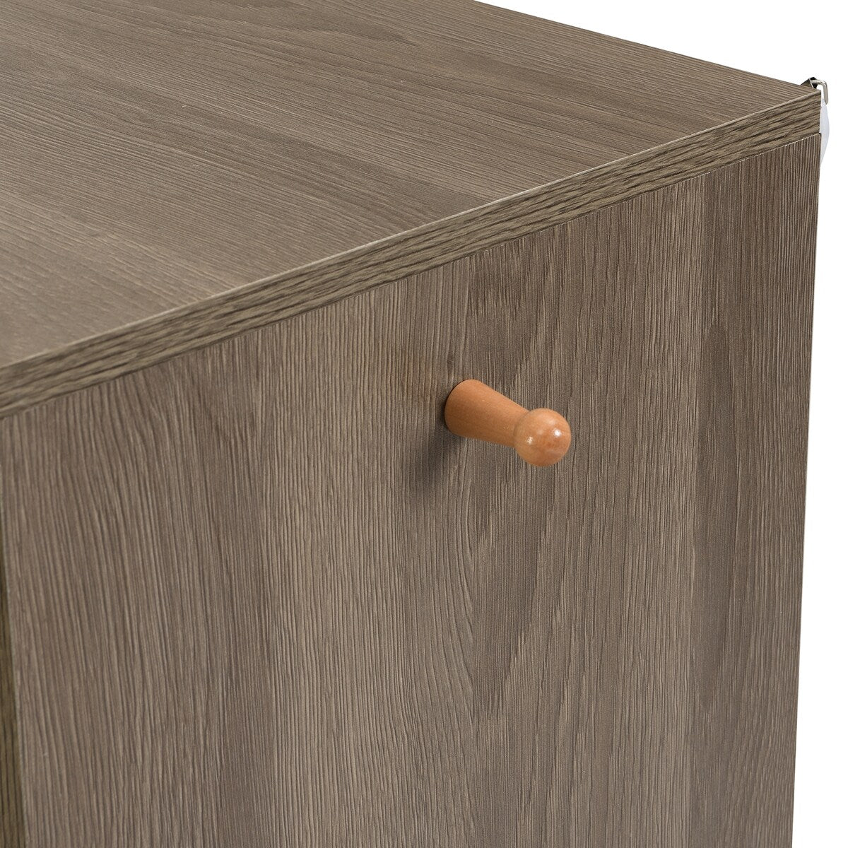 Grey 2-in-1 Shoe Storage Bench & Shoe Cabinets with Padded Seat and Adjustable Shelves - 13.7"W x 55.1"H x 55.1"D