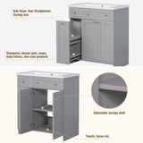 Grey Bathroom vanity with Undermount Sink
