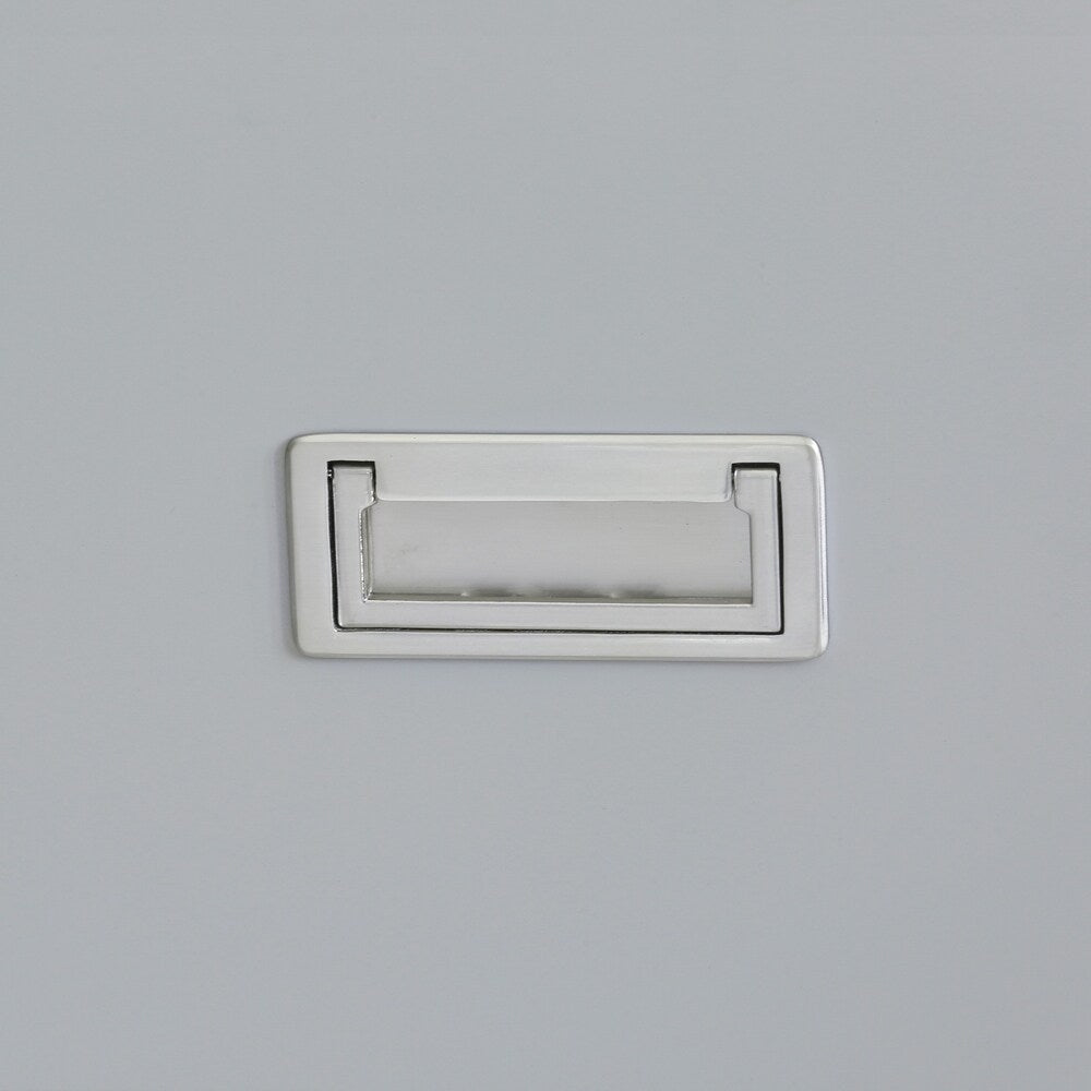 Grey Campaign Style Drawer Chest