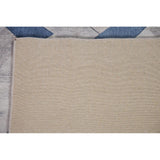 Grey Contemporary Printed Rug Oriental Machine-Made Washable Home Decor Carpet