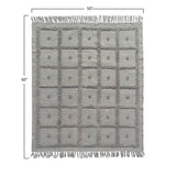Cotton Chenille Throw with Fringe
