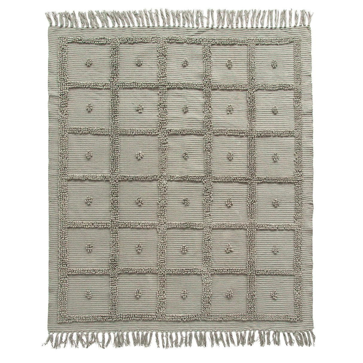 Cotton Chenille Throw with Fringe