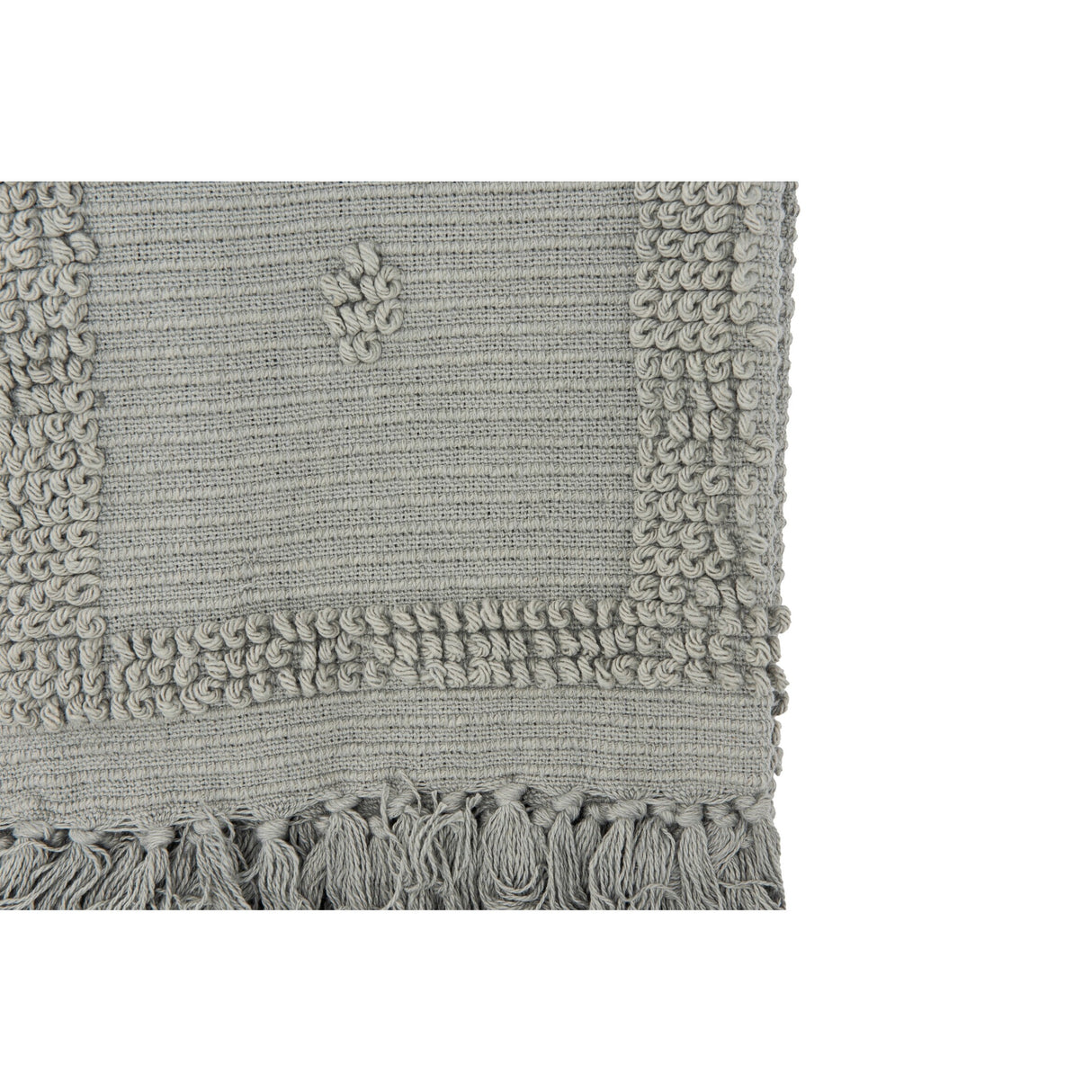 Cotton Chenille Throw with Fringe