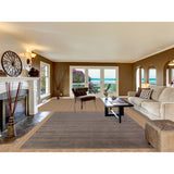 Grey Gabbeh Area Rug Hand-Knotted Wool Carpet - 7'9" x 9'11"