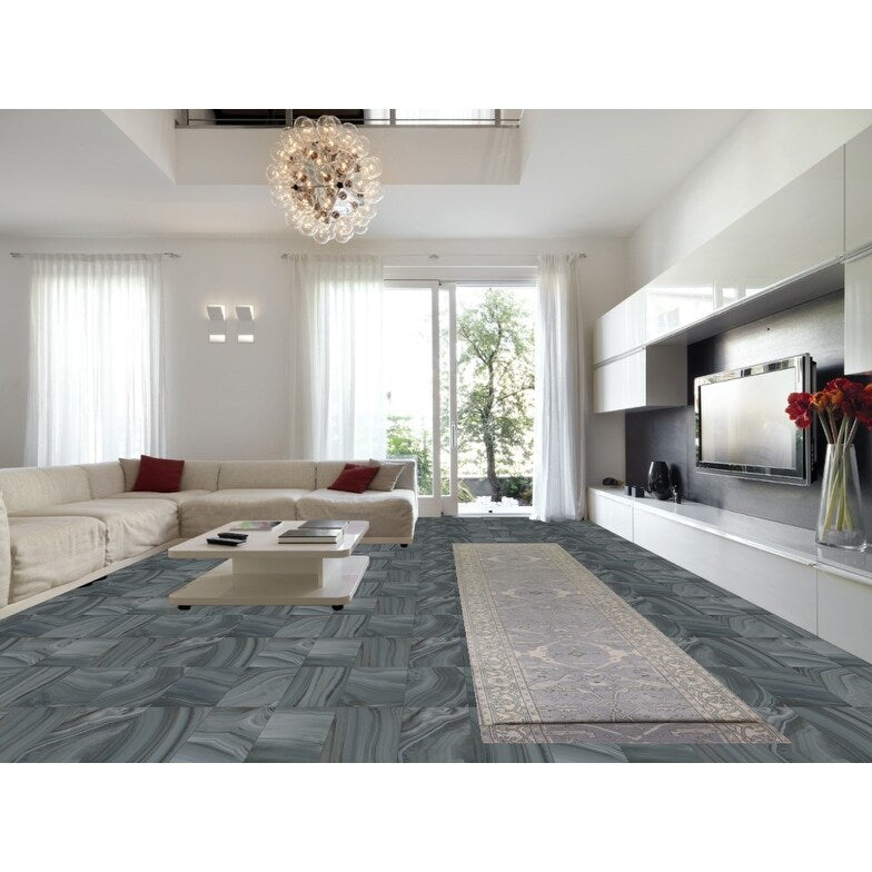 Grey Indian Oushak Oriental Runner Rug Hand-knotted Wool Carpet - 4'0" x 19'10"