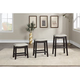 Grey PU Upholstery Bar Stool, Set of 2