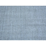 Grey Wool and Viscose from Bamboo Silk Tone on Tone Hand Loomed Oriental Rug