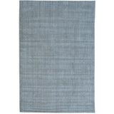 Grey Wool and Viscose from Bamboo Silk Tone on Tone Hand Loomed Oriental Rug