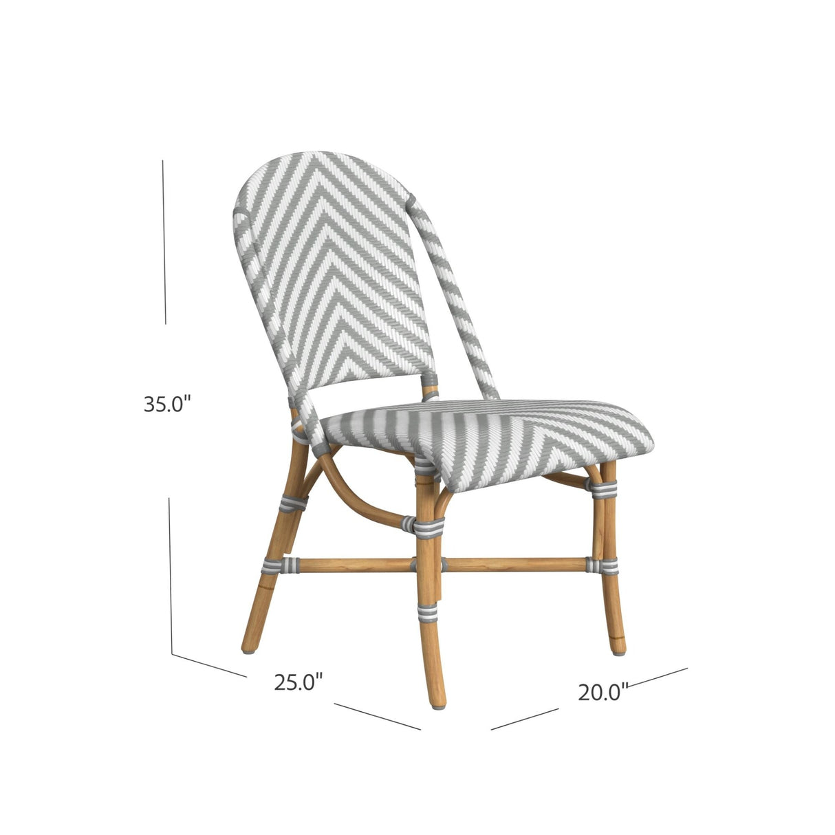 Natural Rattan & Synthetic Wicker Bistro Chairs (Set Of 2) by East at Main