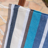 Griffith Outdoor Larch Wood Hammock Chair Swing with Water Resistant Fabric by Christopher Knight Home