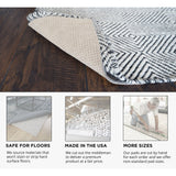 GripSoft 1/4" Thick Non-Slip Cushioned Felt Rubber Rug Pad - Beige