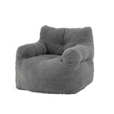 Grondin Giant Bean Bag Chairs for Adults and Teens, Sherpa Upholstery Lazy Sofa with Density Cotton Filling Modern Comfy Chair