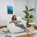 Grondin Giant Bean Bag Chairs for Adults and Teens, Sherpa Upholstery Lazy Sofa with Density Cotton Filling Modern Comfy Chair
