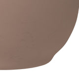 LeisureMod Grove 3-Piece Round Planter Set in Fiberstone and MgO Clay with Drainage, Indoor Outdoor Home Office Yard Patio Decor