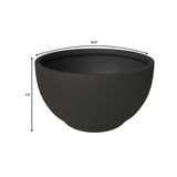 LeisureMod Grove 3-Piece Round Planter Set in Fiberstone and MgO Clay with Drainage, Indoor Outdoor Home Office Yard Patio Decor