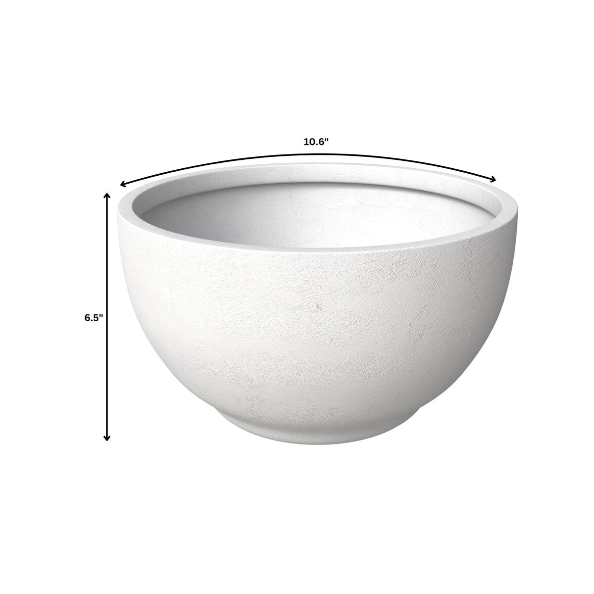 LeisureMod Grove 3-Piece Round Planter Set in Fiberstone and MgO Clay with Drainage, Indoor Outdoor Home Office Yard Patio Decor