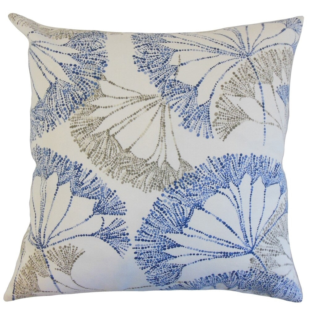 Grove Floral Floor Pillow Blue