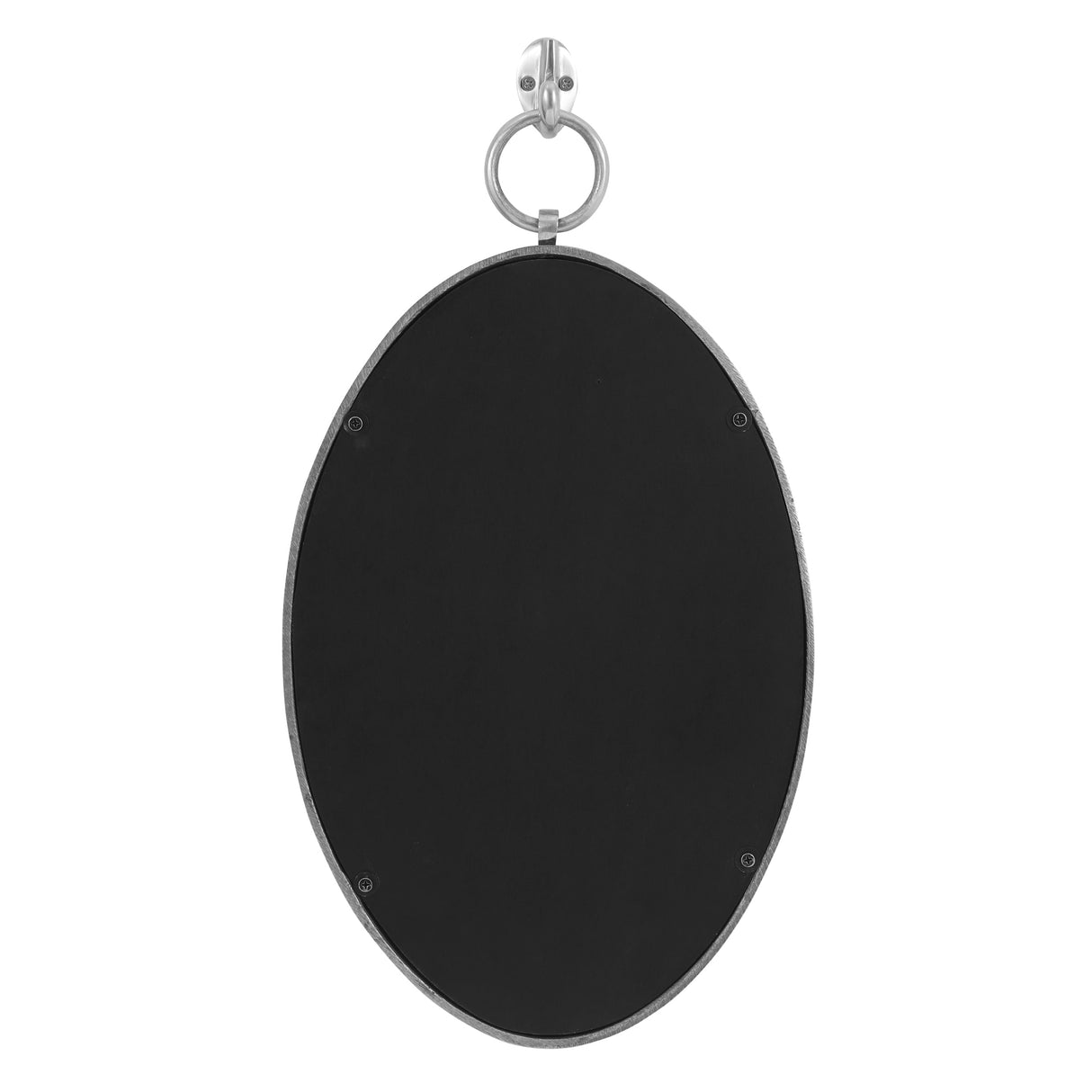 Grover Modern Handcrafted Oval Aluminum Wall Mirror by Christopher Knight Home - 12.00" L x 1.00" W x 20.50" H