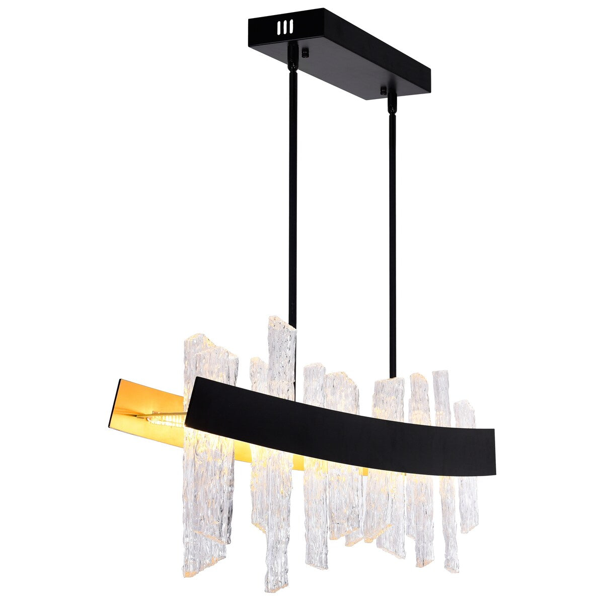 Guadiana 39 in LED Black Chandelier