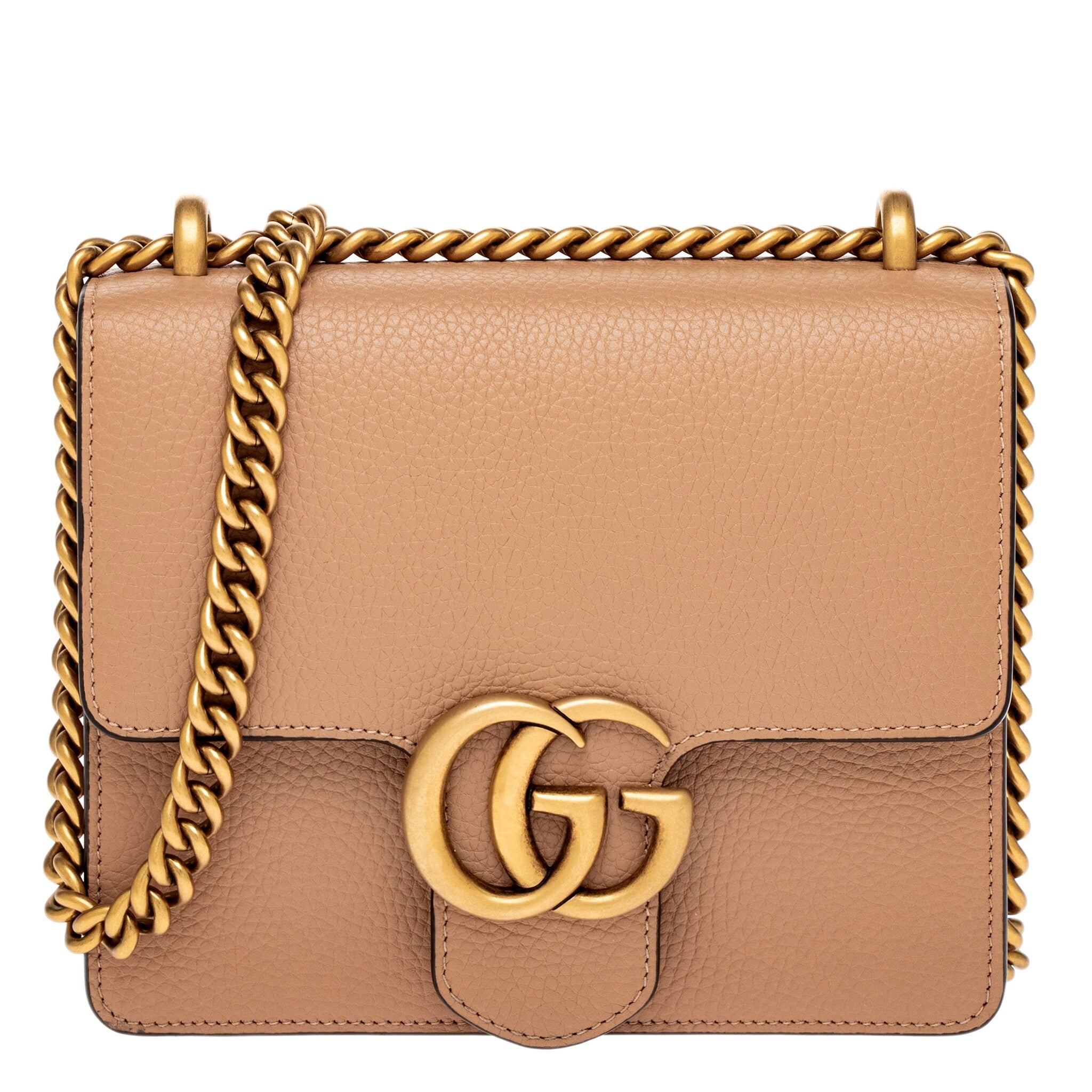 【GUCCI】GG MARMONT MINI CHAIN BAG Authentic Gucci GG Marmont Matelasse Leather Mini Chain Bag
