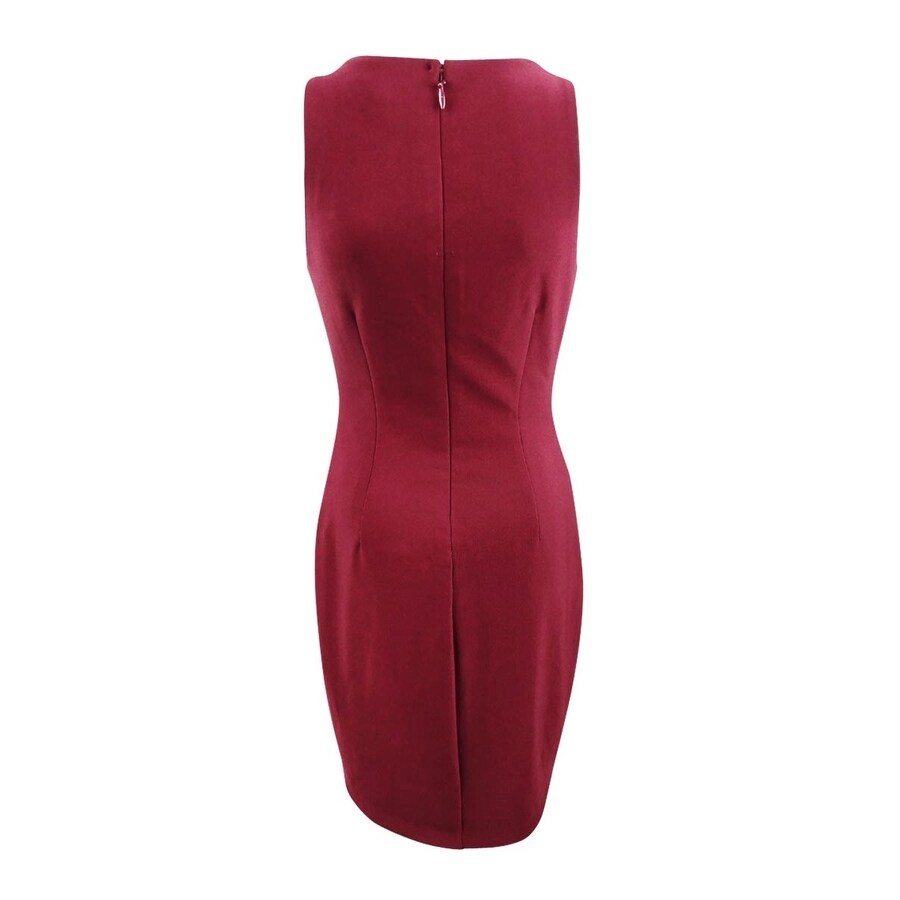Guess Women's Caged Bodycon Dress (14, Wine)