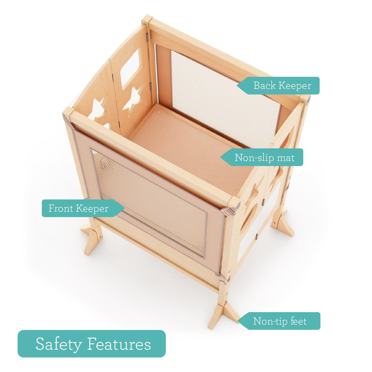 Guidecraft Classic Kitchen Helper Double Natural