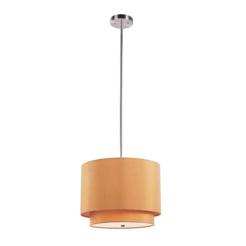 Giuseppe Imports PND801 MST Three Light Pendant Schiffer Brushed Nic - Exact Size